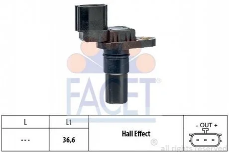 Датчик частоти обертання для Renault, Nissan, Mitsubishi, Fiat FACET 9.0710 фото товару