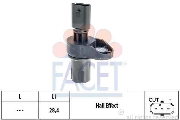 <strong>Датчик положення розподілвалу BMW 1/2/3/4/5/6/7/X1/X3/X4/X5/X6 1.6-3.0 d 03-> FACET 9.0757 (фото 1)</strong>