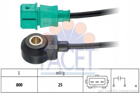 Датчик детонації FACET 9.3013 фото товару