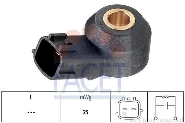 <strong>Датчик детонації Mazda 3 (13-), 6 (13-), CX-5 (12-), CX-30 (19-) 1.5, 2.0, 2.5 SkyActiv (9.3257) Facet FACET 93257 (фото 1)</strong>