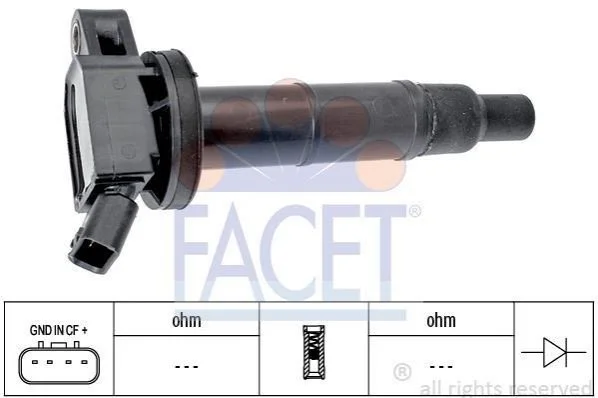 <strong>Котушка запалення Camry/Rav 4 2.0-2.4 00-13 FACET 9.6366 (фото 1)</strong>