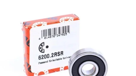 Підшипник генератора для Hyundai, KIA FAG 6200.2RSR фото товару