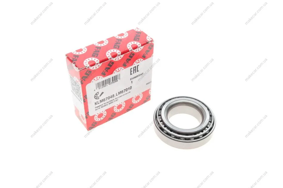 <strong>Підшипник КПП роликовий FAG KLM67048.LM67010 (фото 1)</strong>