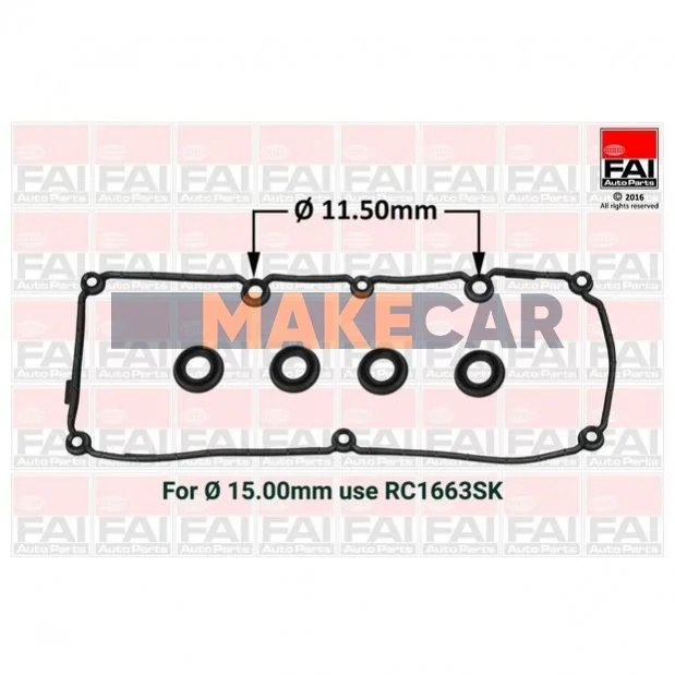 <strong>VW Прокладка крышки головки цилиндра Audi A1/3,Skoda Fabia II,Octavia II,Rapid,SuperB,Caddy III,Golf VI,Passat 1.6TDI 09- FAI RC1662SK (фото 1)</strong>