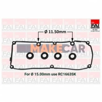 VW Прокладка крышки головки цилиндра Audi A1/3,Skoda Fabia II,Octavia II,Rapid,SuperB,Caddy III,Golf VI,Passat 1.6TDI 09- для FAI RC1662SK фото товару