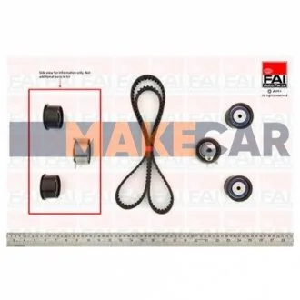OPEL К-кт ГРМ (ремень+3шт.ролика) Vectra B,Omega B 1.8/2.0, Daewoo Nubira для FAI TBK54 фото товару