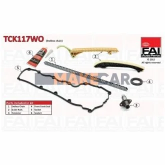 Комплект ланцюга ГРМ для Mercedes FAI TCK117WO фото товару