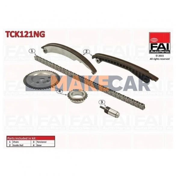 <strong>Комплект ланцюга ГРМ Mini Cooper/One 1.6 i 01-07 FAI TCK121NG (фото 1)</strong>