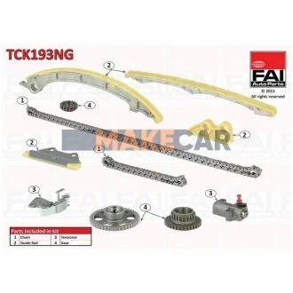 Комплект ланцюга ГРМ для Honda, Acura FAI TCK193NG фото товару