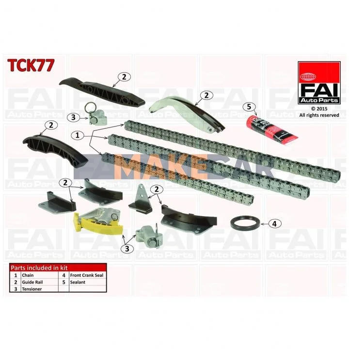 <strong>Комплект ланцюга ГРМ FAI TCK77 (фото 1)</strong>