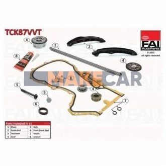 Комплект ланцюга ГРМ для FAI TCK87VVT фото товару