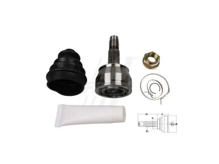 ШРКШ зовнішній комплект FIAT Grande Punto 05-10, Punto 03-10, 500 07-20; OPEL Corsa D 06-15; LANCIA Ypsilon 03-11 для Opel, Fiat, Lancia, Alfa Romeo, Vauxhall FAST FT25084K фото товару
