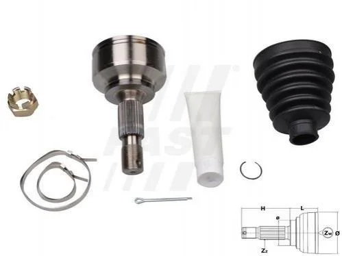 <strong>ШРУС Зовніш 1.6jtd FAST FT25090K (фото 1)</strong>