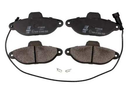 Колодки гальмівні дискові передні FIAT Fiorino 07-, Punto 03-10, Qubo 08-19, 500 07-20, Panda 03-12, Seicento 98-10; CHEVROLET Volt 10-15 для FAST FT29005 фото товару