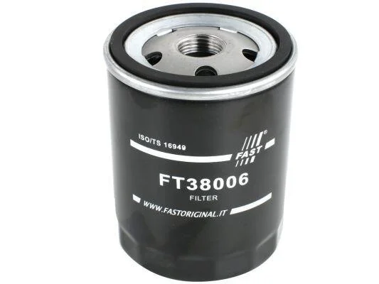 <strong>Фільтр масляний 1.8MPI 16V, 1.7D 8V, 1.7TD 8V, 1.9D 8V, 1.9TD 8V Fiat Ducato 94-02, Fiat Bravo 95-01, Fiat Palio 96-20 FAST FT38006 (фото 1)</strong>