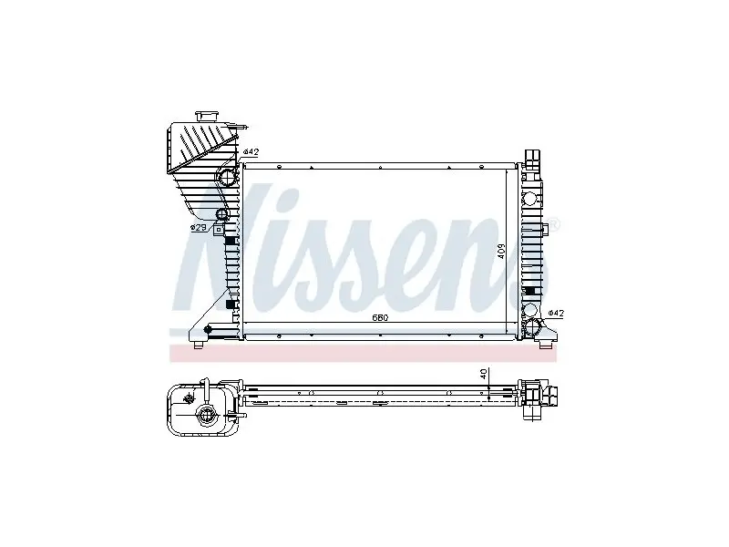 <strong>Радіатор охолодження двигуна Sprinter ОМ611-612 00-06 FAST FT55555 (фото 1)</strong>