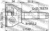 <strong>Шрус зовнішній 21x53.2x25 FORD FEBEST 2110FUS (фото 2)</strong>