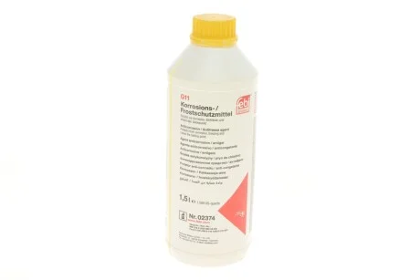 Антифриз-концентрат G11, 1.5л. жовтий для Renault, Dacia, Nissan FEBI BILSTEIN 02374 фото товару