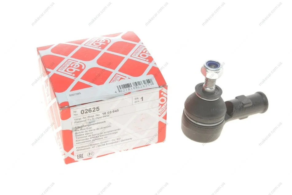 <strong>Наконечник рулевой тяги FEBI BILSTEIN 02625 (фото 1)</strong>