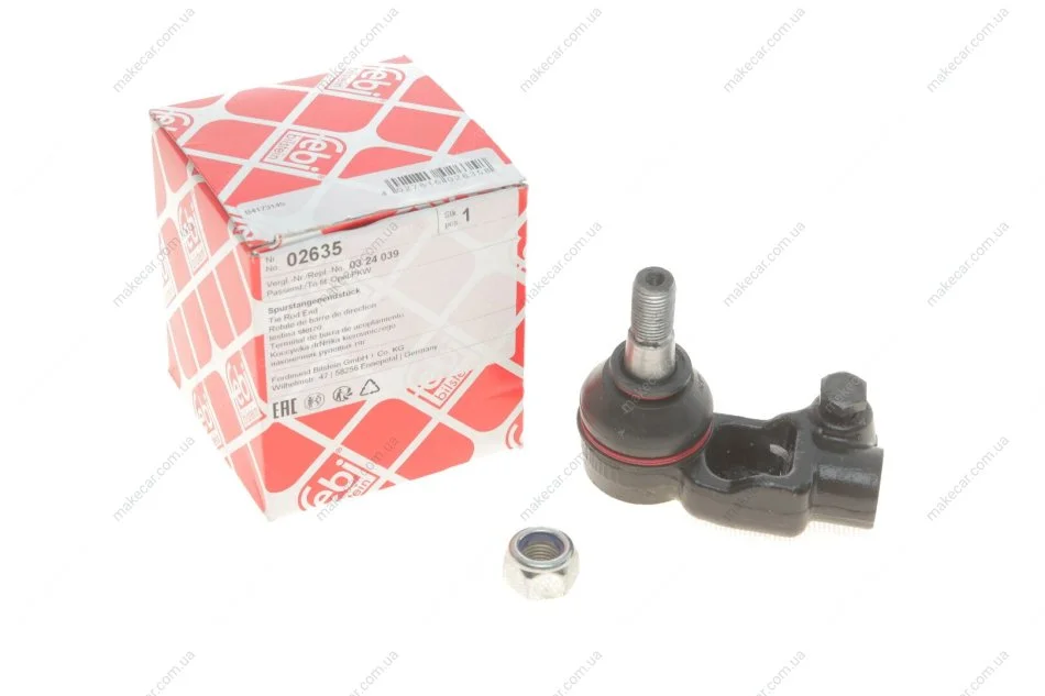 <strong>Накінечник рульової тяги FEBI BILSTEIN 02635 (фото 1)</strong>