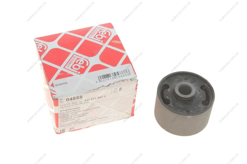 <strong>Сайлентблок балки AUDI 100 (-90) задн. вісь (Вир-во Febi) FEBI BILSTEIN 04888 (фото 1)</strong>