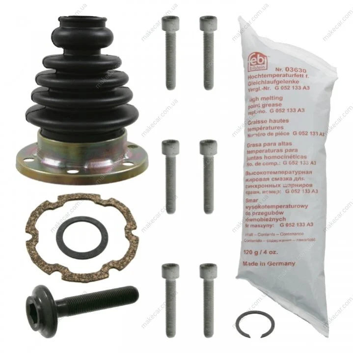 <strong>FEBI AUDI Пыльник шрус AUDI 80 (пыльник+ все болты+ смазка+прокладки+стопор) FEBI BILSTEIN 08800 (фото 1)</strong>
