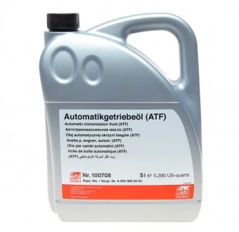 Олива трансмісійне ATF 5л для Mercedes FEBI BILSTEIN 100708 фото товару