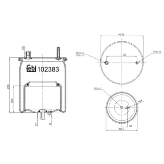 Подушка амортизуюча для FEBI BILSTEIN 102383 фото товару