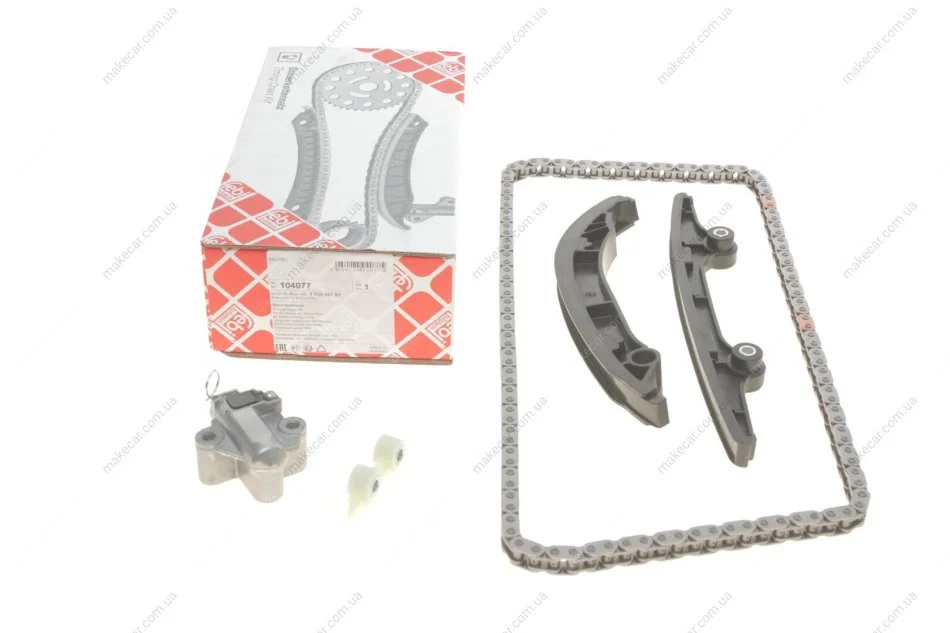 <strong>FEBI CITROEN К-т цепи ГРМ (цепь+3 шт. направляющие+ натяжитель) Jumper, Ford Transit 2.2HDI 06- FEBI BILSTEIN 104077 (фото 1)</strong>