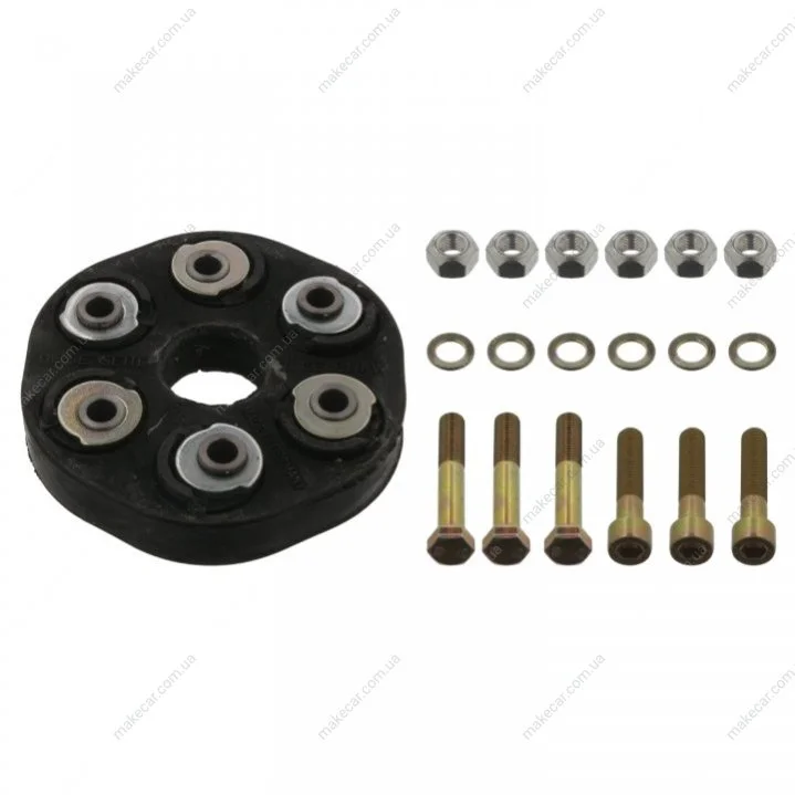 <strong>FEBI DB Шарнир эластичный W123 (к-т с болтами) FEBI BILSTEIN 10581 (фото 1)</strong>