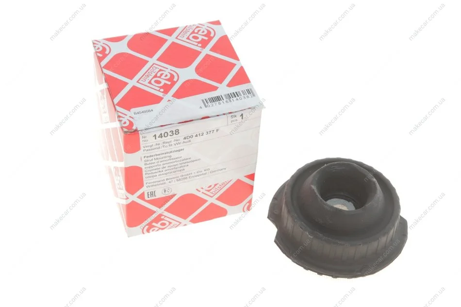 <strong>Опора стійки AUDI 100, A6. VW PASSAT (-05) передн. (вир-во Febi) FEBI BILSTEIN 14038 (фото 1)</strong>