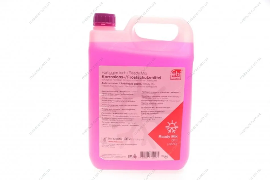 <strong>Антифриз готовий до використання G13, 5л. Фіолетовий FEBI BILSTEIN 172016 (фото 1)</strong>