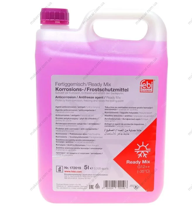 <strong>Охолоджуюча рідина Febi, G12++ (фіолетовий), 5л FEBI BILSTEIN 172019 (фото 1)</strong>