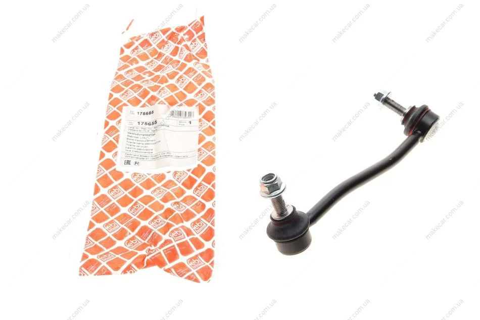 <strong>Кронштейн(тяга) стабілізатора з гайками FEBI BILSTEIN 175655 (фото 1)</strong>