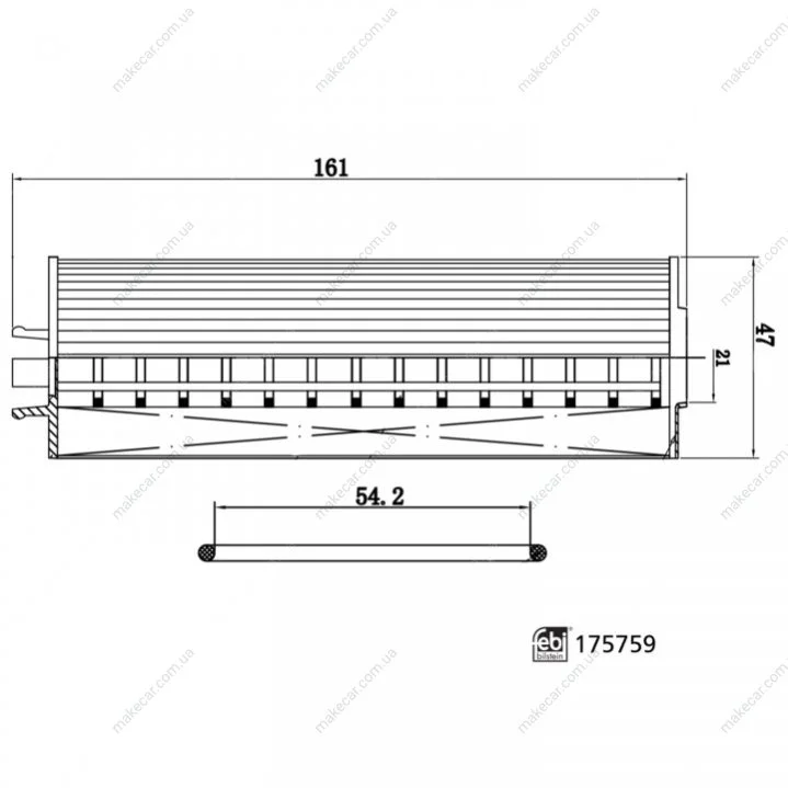 <strong>FEBI Фильтр масла AUDI Q2 2.0TDI 16- FEBI BILSTEIN 175759 (фото 1)</strong>