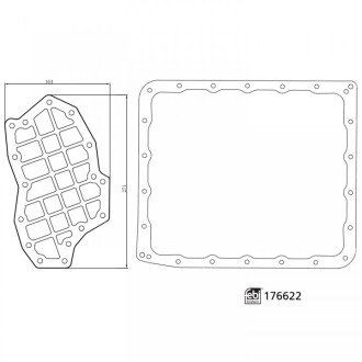 FEBI фільтр + прокладка акп NISSAN NAVARA 2.5 Dci FEBI BILSTEIN 176622 фото товара