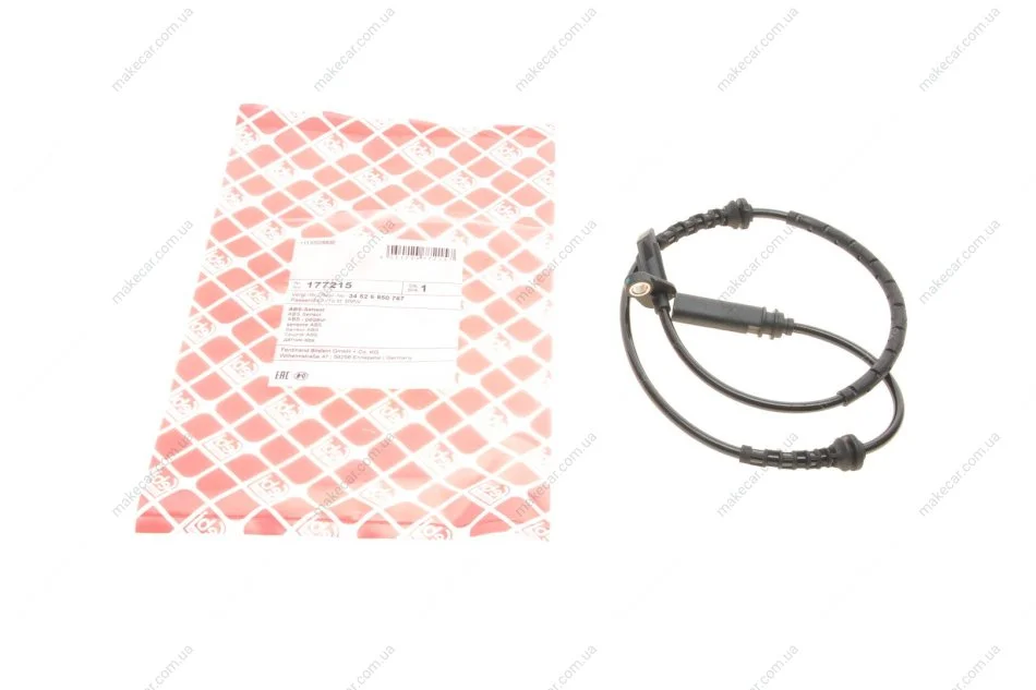 <strong>Датчик ABS передн лів/прав BMW 2 (F45), 2 GRAN TOURER (F46), 2 GRAN TOURER VAN (F46), X1 (F48), X2 (F39) MINI CLUBMAN (F54), COUNTRYMAN (F60) 1.5-2.0D 11.13- FEBI BILSTEIN 177215 (фото 1)</strong>