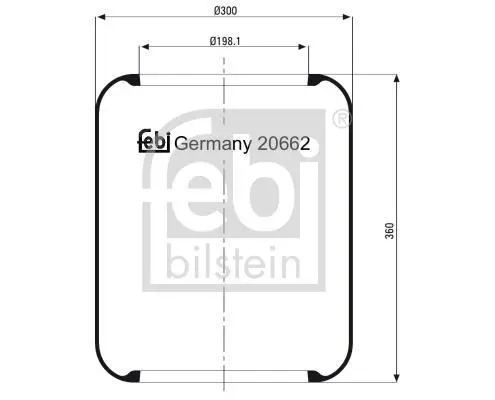 <strong>Пневморесора 662 N FEBI BILSTEIN 20662 (фото 1)</strong>