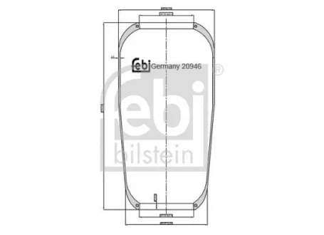 Подушка амортизуюча для FEBI BILSTEIN 20946 фото товару
