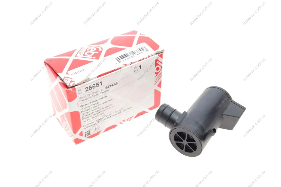 <strong>Помпа омивача скла FEBI BILSTEIN 26651 (фото 1)</strong>