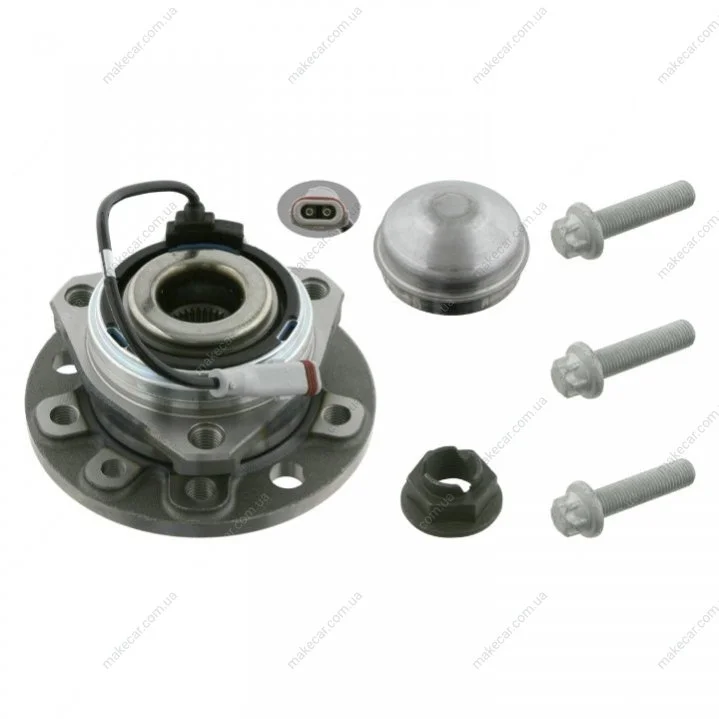 <strong>FEBI OPEL Подшипник передней ступицы (5отв.) с датчиком ABS Astra H 04- FEBI BILSTEIN 27386 (фото 1)</strong>
