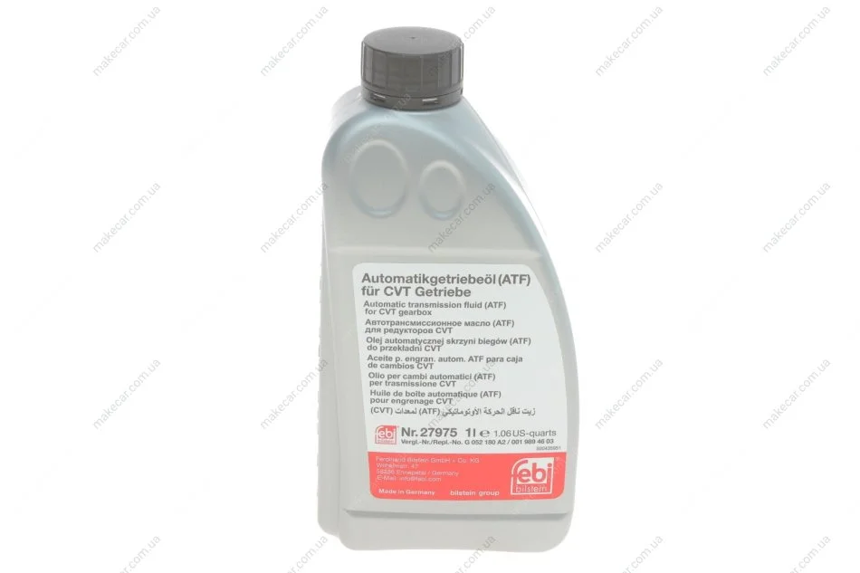 <strong>Олива трансмісійна CVT Febi, 1л. жовта FEBI BILSTEIN 27975 (фото 1)</strong>