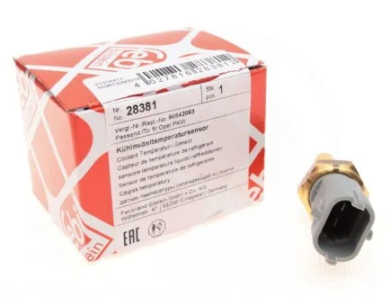 Датчик температури охолоджуючої рідини для Saab, Opel, Cadillac, Maserati, Fiat FEBI BILSTEIN 28381 фото товару