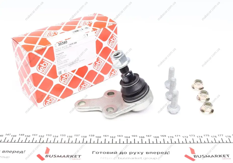 <strong>Кульовий шарнір FEBI BILSTEIN 30380 (фото 1)</strong>