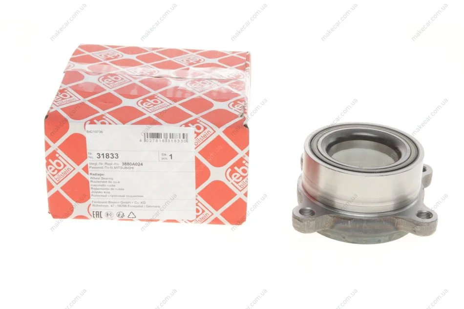 <strong>Підшипник маточини переднього колеса FEBI BILSTEIN 31833 (фото 1)</strong>