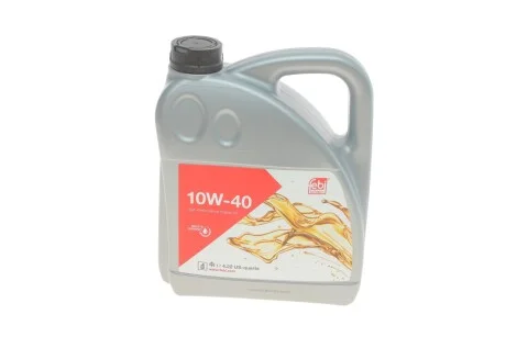 Моторна олива Febi Engine Oil 10W-40 напівсинтетична 4 л для Mitsubishi, Audi, Volkswagen, Jeep, KIA FEBI BILSTEIN 32932 фото товару