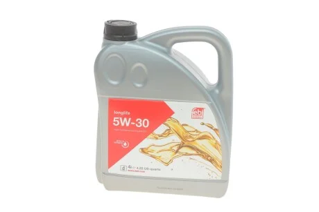 Моторна олива Febi Engine Oil Long Life 5W-30 синтетична 4 л для FEBI BILSTEIN 32942 фото товару