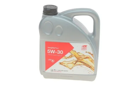 Моторна олива Febi Engine Oil Long Life Plus 5W-30 синтетична 4 л для FEBI BILSTEIN 32946 фото товару