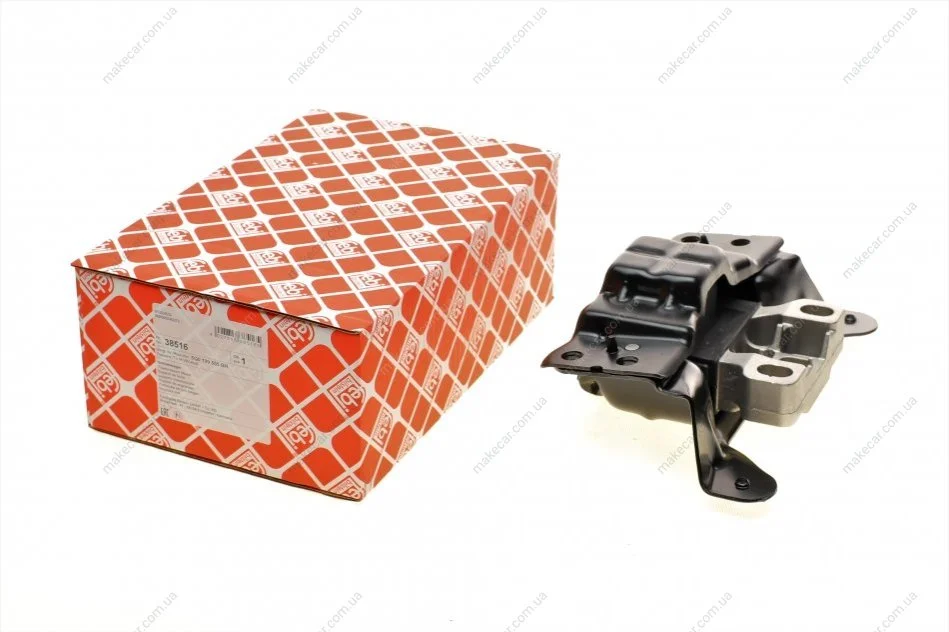 <strong>Подушка коробки передач передн Лів (акпп) AUDI A3, Q2, TT SEAT ATECA, LEON, LEON SC, LEON ST SKODA KAROQ, OCTAVIA III, OCTAVIA IV, SUPERB III VW GOLF SPORTSVAN VII, GOLF VII 1.2-2.0D 04.12- FEBI BILSTEIN 38516 (фото 1)</strong>