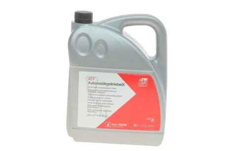 Трансмісійна олива Febi ATF, 5л для Mercedes, Renault, Ford, Opel, Fiat FEBI BILSTEIN 39096 фото товару
